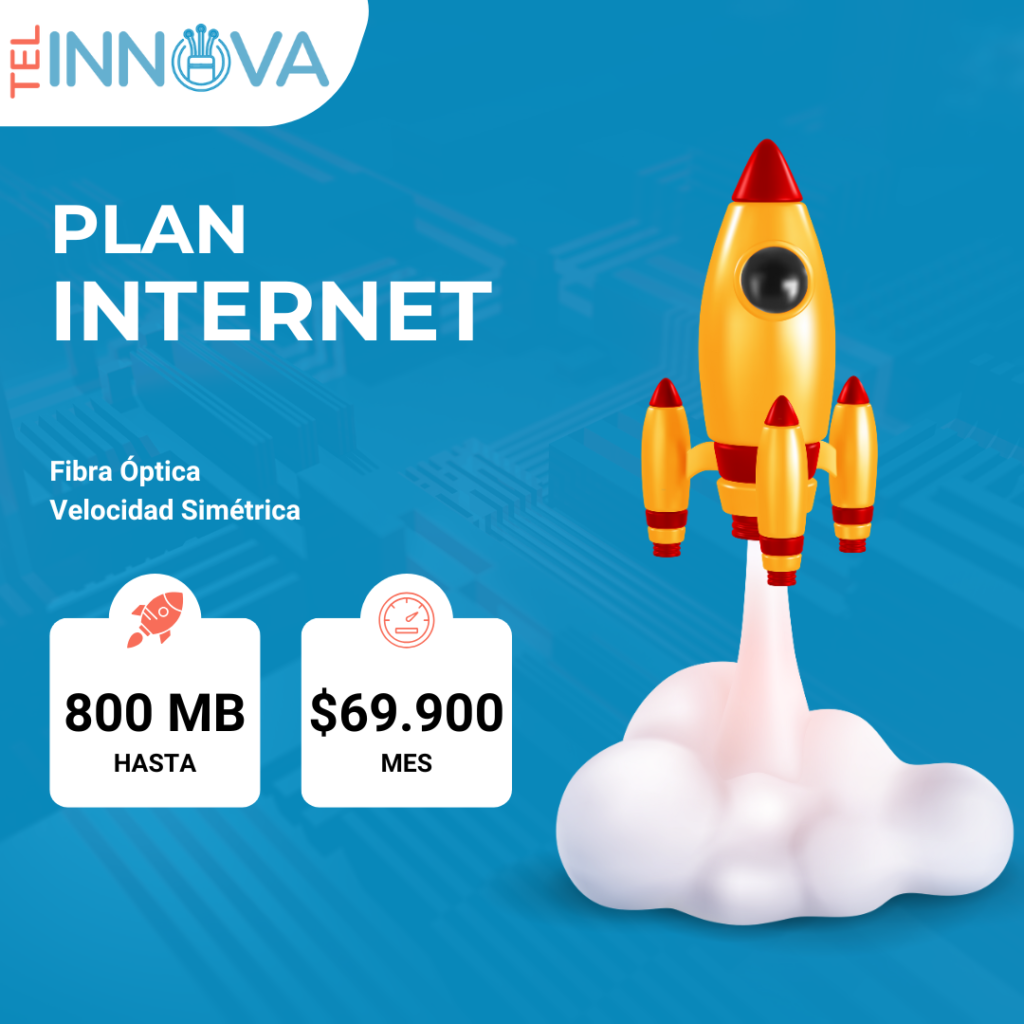 Inicio plan internet hasta 800 mb